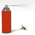 Spray killing insect