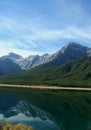 Spray Lakes reflection Royalty Free Stock Photo