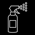 Sprayer line icon. vector illustration isolated on black. outline style design, designed for web and app. Eps 10