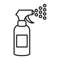 Sprayer line icon. vector illustration isolated on white. outline style design, designed for web and app. Eps 10