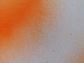 Spray orange on Corrugated paper Abstract color wallpaper Graphic arts paper background, gradient dot texture Royalty Free Stock Photo