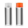 Spray paint bottle isolated on white background. Empty object for design. Clipping path