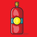 Spray paint can vector illustration in flat style Royalty Free Stock Photo