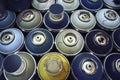 Spray paint cans, Royalty Free Stock Photo