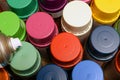 Spray paint cans Royalty Free Stock Photo