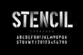 Spray paint sctencil style font