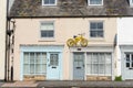 A spray painted yellow bicycle, a relic from Tour de France and Tour de Yorkshire, in Whitby, UK