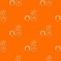 Spray pattern vector orange