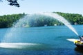 Spray of Water From Fire Boat