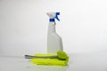 Spraybottle and dishwashing rug