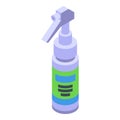 Sprayer baby diaper icon isometric vector. Ailment medicinal