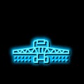 sprayers farm equipment neon glow icon illustration