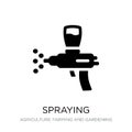 spraying icon in trendy design style. spraying icon isolated on white background. spraying vector icon simple and modern flat Royalty Free Stock Photo