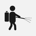 Spraying Insecticide. vector Simple modern icon design illustration