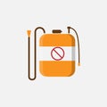 Spraying pesticide. vector Simple modern icon design illustration