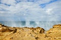 Sprays of waves on Fuerteventura, Spain. Royalty Free Stock Photo