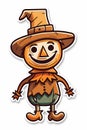 Scarecrow Clipart - Harvest Happiness Royalty Free Stock Photo