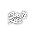 Spread love - hand-lettering text . Handmade vector calligraphy for your design