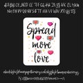 Spread more love. Handwritten Fonts Analog Handwriting Royalty Free Stock Photo