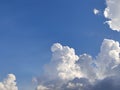 Spread out blue sky with white cloud Royalty Free Stock Photo