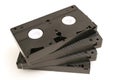 Spread out video tapes Royalty Free Stock Photo