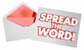Spread the Word Letter Message Note Envelope