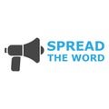 Spread the Word Share Information Bullhorn Megaphone