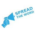 Spread the Word Share Information Bullhorn Megaphone