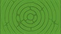 Spreading concentric rings on a bright neon green background. Design. Widening circles. Royalty Free Stock Photo