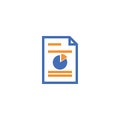 spreadsheet document paper outline icon. isolated note paper icon in thin line style for graphic and web design. Simple flat symbo