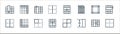 spreadsheet line icons. linear set. quality vector line set such as border, columns, layouts, border, columns, delete column,
