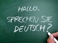 Sprechen sie deutsch, do you speak germany question. Language skill concept