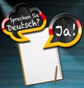 Sprechen Sie Deutsch - Speech Bubbles Royalty Free Stock Photo