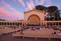 Spreckels Organ Pavilion at sunset, Balboa Park, San Diego, California