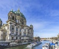 Spree River Tour Boats Cathedral Berlin Germany