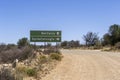 Directional sign to Solitaire and Spreetshoogte in Namibia Royalty Free Stock Photo