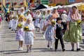 Spreewald and protection-firmly in Luebbenau 7/2/2016 The top of the festive procession Royalty Free Stock Photo