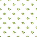 Sprig of olive pattern, cartoon style