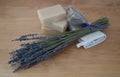 Sprigs of Lavender and Four Soap Bars