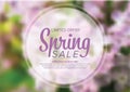 Spring abstract floral flyer