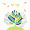 Spring abstract tree Royalty Free Stock Photo