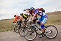 Spring adventure mountain bike competition Royalty Free Stock Photo