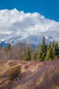 Spring is in the Air - Mountains, Clouds and the Sky Royalty Free Stock Photo