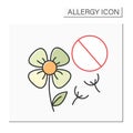 Spring allergy color icon