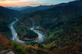 Spring along the Arda river, Eastern Rhodopes, Bulgaria Royalty Free Stock Photo