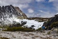Spring alpine snow losing to warmer weather