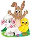 Spring animals theme image 1 Royalty Free Stock Photo