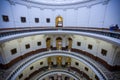 Spring, 2016 - Austin, Texas, USA - Texas State Capitol Building. The circular domed congressional corridors of Texas Royalty Free Stock Photo