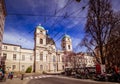 Spring awakening on the Makartplatz in Salzburg, Austria Royalty Free Stock Photo