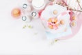 Spring Baby Shower in pink Royalty Free Stock Photo